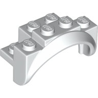 Lego auto blatník 4x2 1/2x2, bílá (6217895)